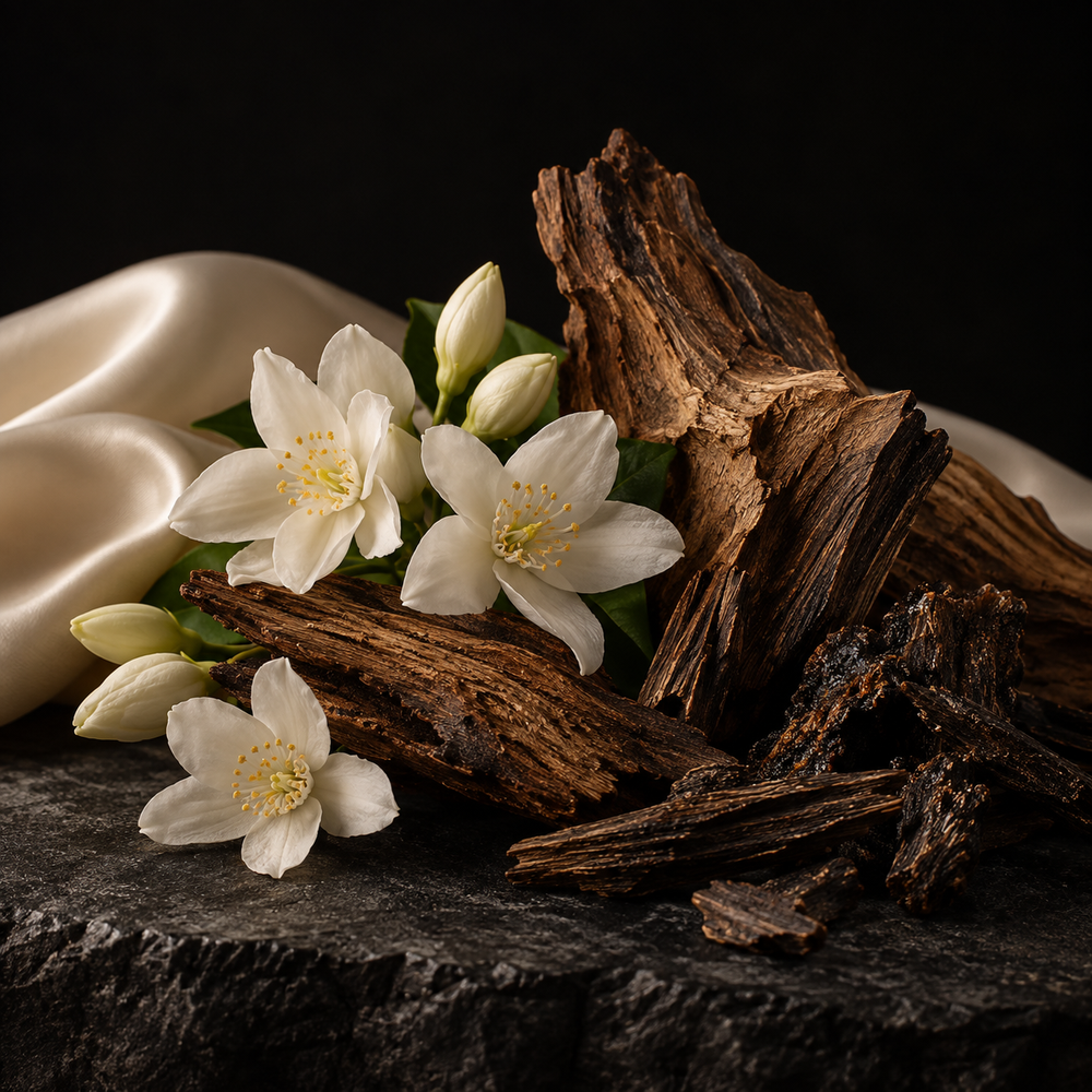 Jasmine · Musk · Woods · Oud